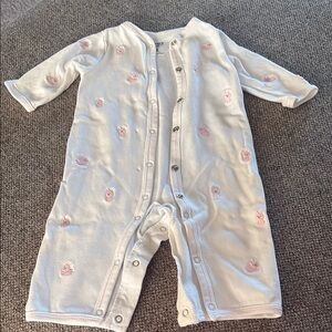 Carter's White and Pink Bodysuit